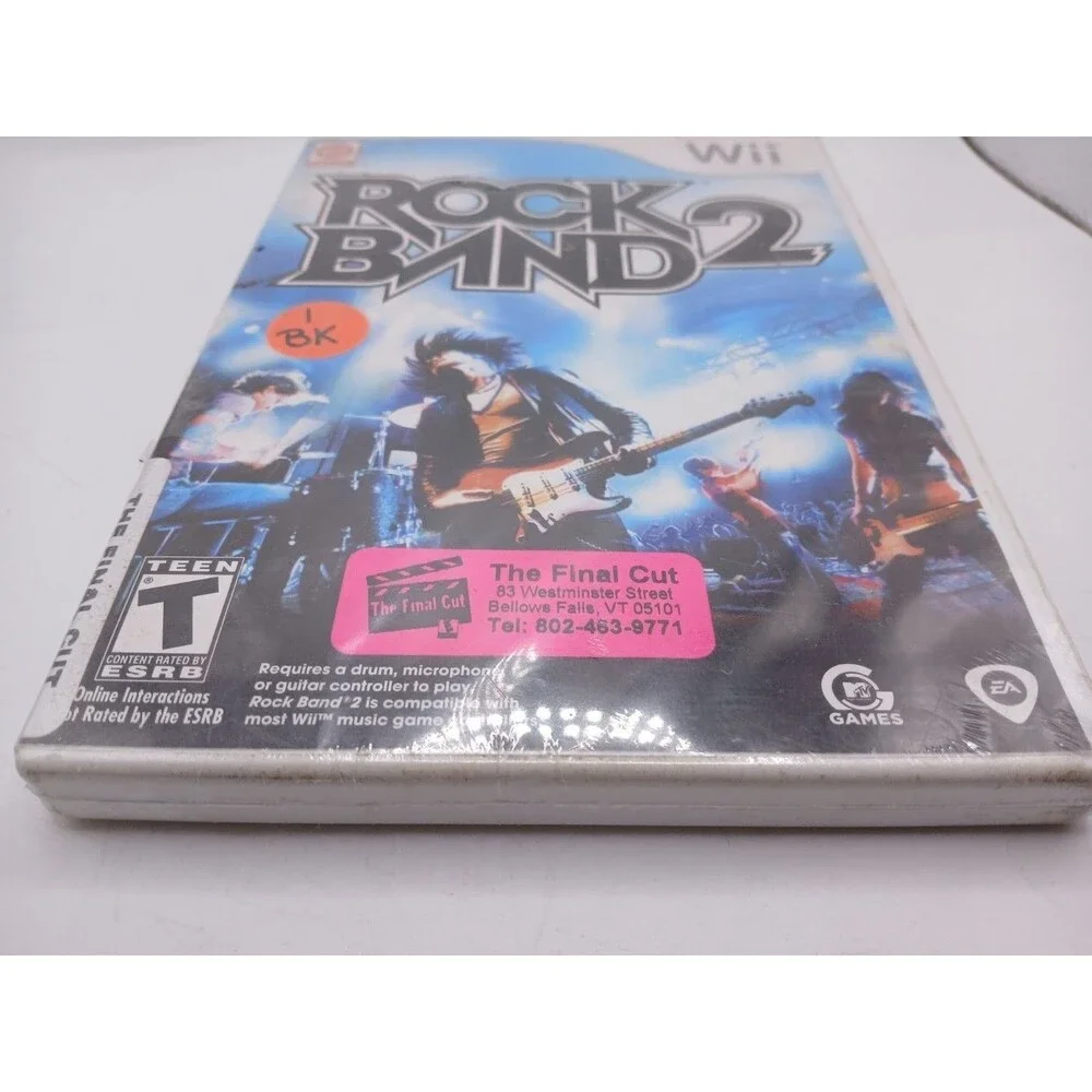 Rock Band 2 (Nintendo Wii, 2008) Resealed